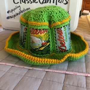 Beer Can Hat Handmade from Uinta Brewing Co one size fits all.